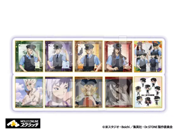 「「Dr.STONE」千空やゲン、羽京たちが警察官に変身！ 描き下ろしグッズが当たる「モーリーオンラインスクラッチ」登場」の画像