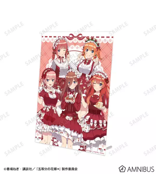 「「五等分の花嫁」二乃、三玖たちが集合☆ 中野家の五つ子“ショートケーキイメージコーデ”に新作アイテム♪」の画像