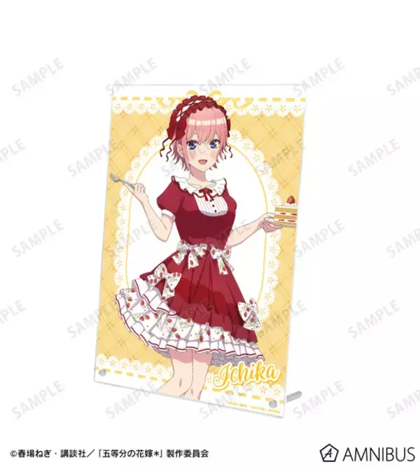 「「五等分の花嫁」二乃、三玖たちが集合☆ 中野家の五つ子“ショートケーキイメージコーデ”に新作アイテム♪」の画像