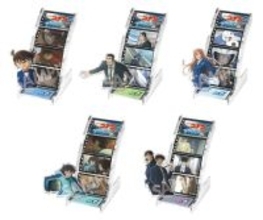 「コナン ハイウェイの堕天使」映画のシーンをデスクの上に♪ 千速・重悟・世良たちのジオラマアクリルスタンドが登場