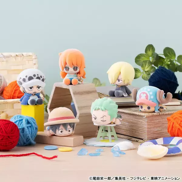 「ルフィやゾロたちが手のひらサイズのフィギュアに！ 「ONE PIECE」ぬいぐるみみたいなフロッキーフィギュア登場」の画像