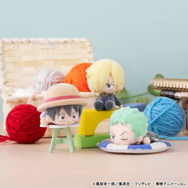 「ルフィやゾロたちが手のひらサイズのフィギュアに！ 「ONE PIECE」ぬいぐるみみたいなフロッキーフィギュア登場」の画像