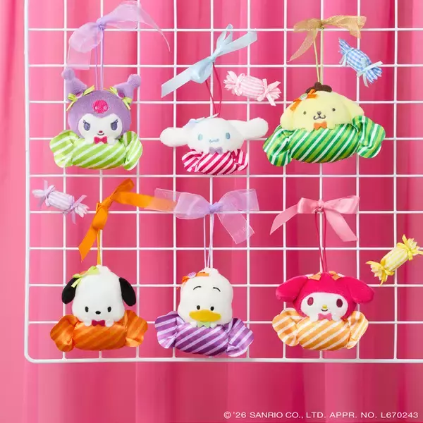 ポムポムプリン、クロミ、シナモロールがキャンディーになっちゃった!? 「サンリオ」キュートなぬいやマスコットがナムコ限定で登場！ 超BIGなぬいぐるみも