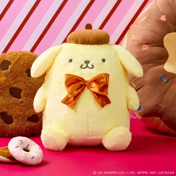 「ポムポムプリン、クロミ、シナモロールがキャンディーになっちゃった!? 「サンリオ」キュートなぬいやマスコットがナムコ限定で登場！ 超BIGなぬいぐるみも」の画像