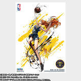 「「ワンピース」ナミ、ヤマトら華麗にバスケ！エネルはディフェンス!? “NBAコラボ”ステッカー＆ポスターセット予約受付中【4月15日23時まで】」の画像1