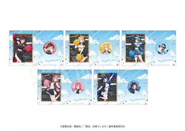 「「かのかり」千鶴、瑠夏たちが“へそチラ”学ランで応援☆“コミケで着るTシャツ”はコミケ開催前にお届け！お守り、垂れ幕ほか新グッズ登場」の画像