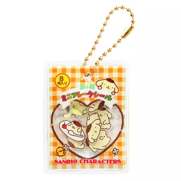 「どこか懐かしい♪ キティやポチャッコ、マイメロたちのフレークシールがチャームに！カプセルトイにて」の画像
