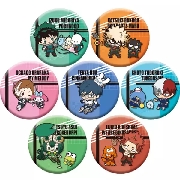 「「ヒロアカ×サンリオ」出久＆ポチャッコが仲良し♪ 第2弾コラボグッズが登場」の画像