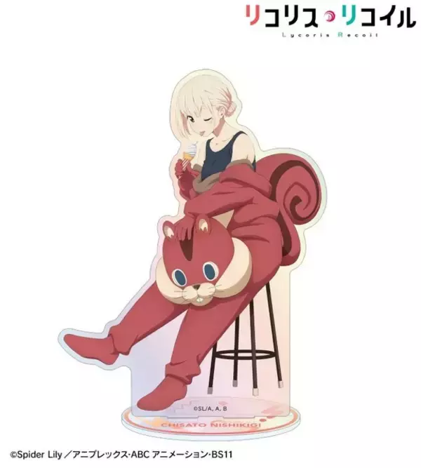 「「リコリコ」千束＆たきながウォールナットに!? 着ぐるみ姿の新作グッズでリラックス♪」の画像