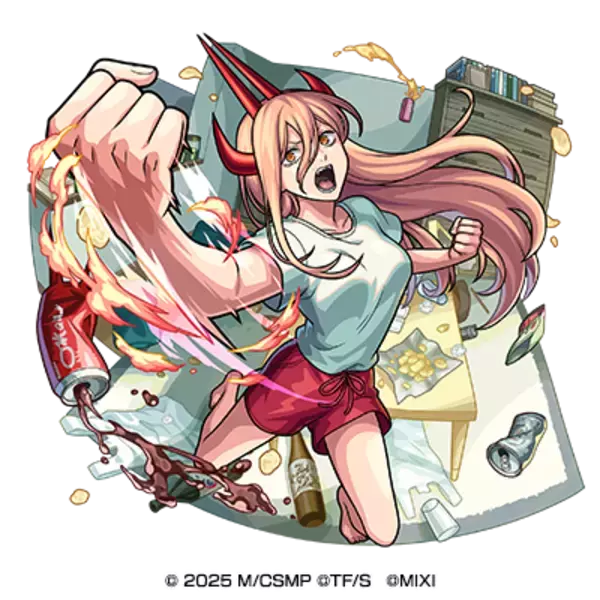 「「チェンソーマン」デンジ＆ビーム、レゼがガチャに！米津玄師「IRIS OUT」がBGMに決定♪「モンスト」コラボ第2弾【4月1日0時より】」の画像