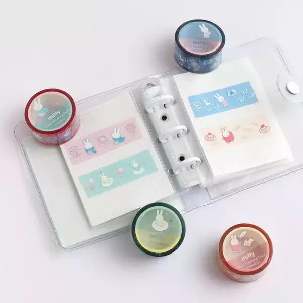 「「ミッフィー」透明感あふれるキュートな新作グッズ登場！クリアマステ、透けるふせんなどラインナップ♪」の画像