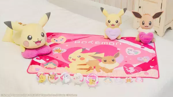 「ポケモン」ピカチュウ＆イーブイがキュート♪ “バレンタイン”がテーマのアミューズメント景品登場