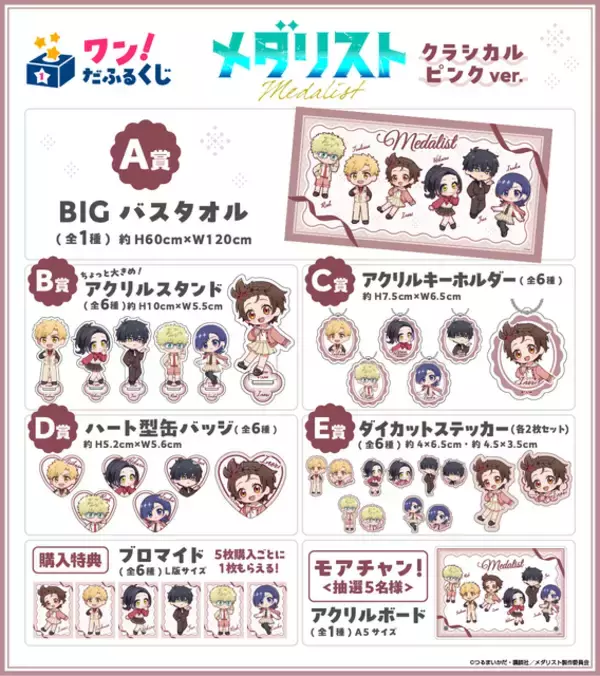 「見なよ…オレのデフォルメ司を…「メダリスト」いのり、狼嵜光、岡崎いるかがクラシカル衣装でオンラインくじに登場♪」の画像