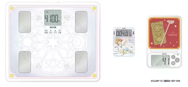 さくらが応援してくれる♪ 「カードキャプターさくら」×タニタ、コラボ商品が登場！ さくらの音声でナビする体組成計＆タイマーなど全3種を予約受付中