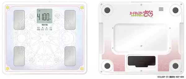 「さくらが応援してくれる♪ 「カードキャプターさくら」×タニタ、コラボ商品が登場！ さくらの音声でナビする体組成計＆タイマーなど全3種を予約受付中」の画像