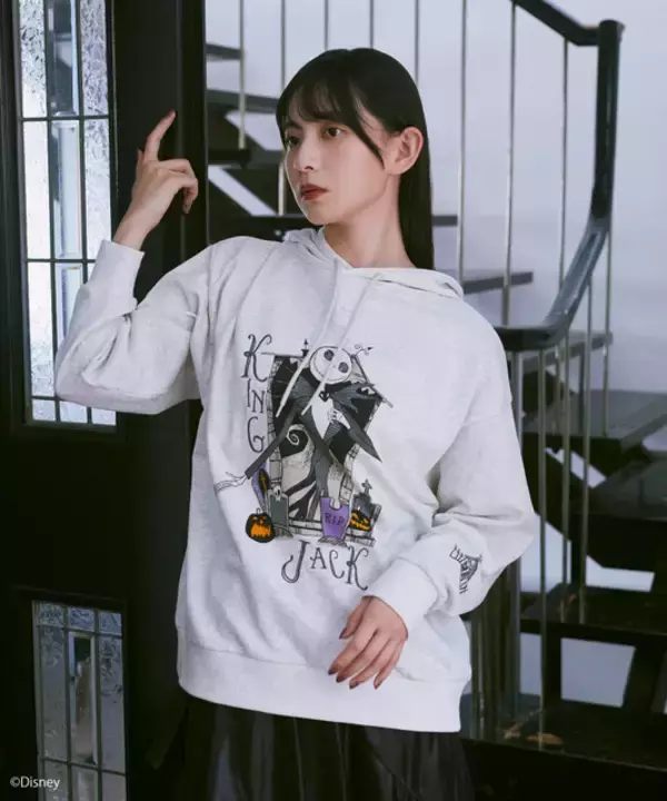 「ナイトメアー・ビフォア・クリスマス」ジャックのニットカーディガンなど全4型♪ハロウィンへ気分高まる「earth music&ecology」コラボアイテム登場