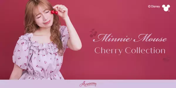 「ミニー×さくらんぼの大人かわいい雰囲気にキュン♪ インフルエンサー・あいにゃんプロデュース「Areeam」アパレル登場」の画像