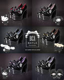 「「サンリオ」キティやシナモン、クロミをシックにデザイン♪ 大人っぽくクールな“MAYLA”コラボパンプスが登場」の画像2