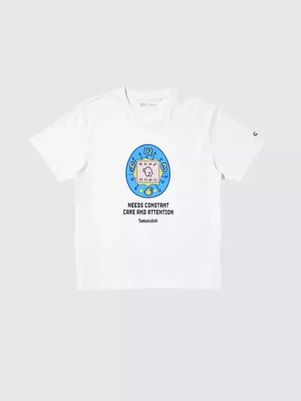 「「たまごっち」ユニクロ「UT」とコラボ！くちぱっちやまめっちデザインのTシャツ＆オリジナルたまごっちが登場」の画像