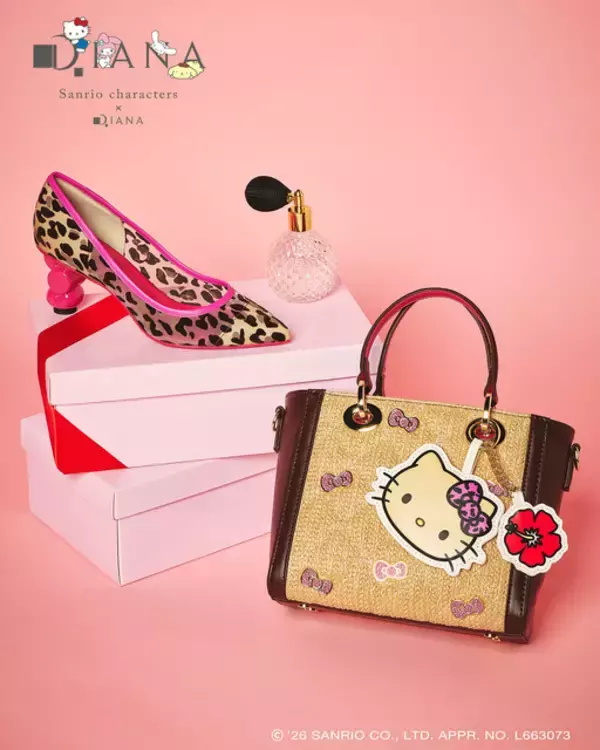 「「サンリオ」“キラふわ”パンプスで、大人女子気分爆アゲ☆ 「DIANA」初コラボでキティやマイメロのアイテム登場」の画像