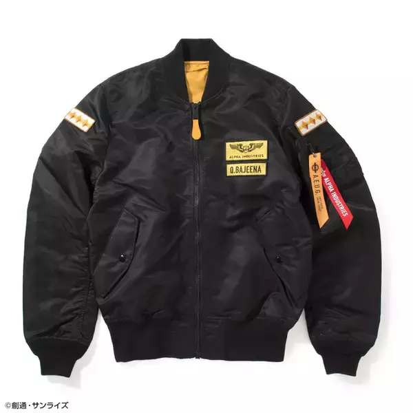 「「機動戦士Zガンダム」クワトロ・バジーナモデルの新作MA-1が登場！「A.E.U.G.」＆「百式」デザインのTシャツも！」の画像