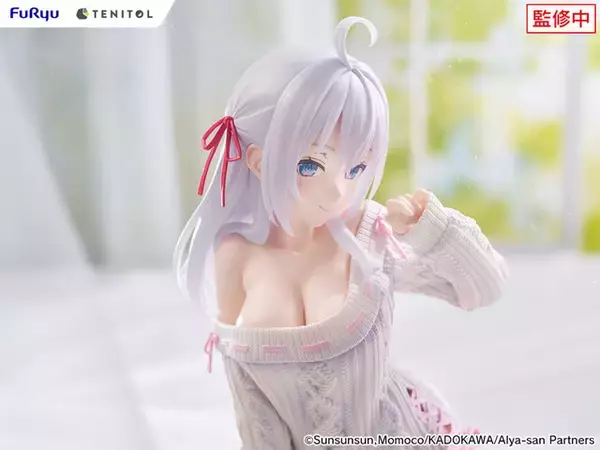 「「ロシデレ」アーリャの大胆なニット姿をフィギュア化！はだけたニットから覗く胸元や太腿から伸びる滑らかな足のラインにドギマギ!?」の画像