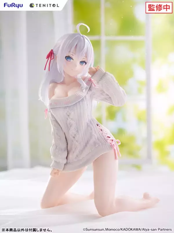 「「ロシデレ」アーリャの大胆なニット姿をフィギュア化！はだけたニットから覗く胸元や太腿から伸びる滑らかな足のラインにドギマギ!?」の画像