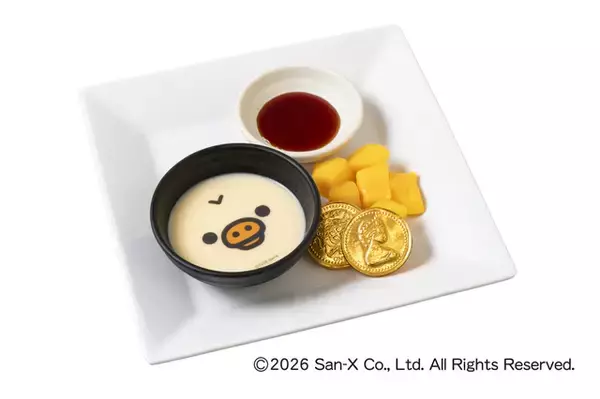 「リラックマたちが焼肉食べ放題「じゅうじゅうカルビ」とコラボ！ごゆるりデザート＆限定グッズが登場」の画像