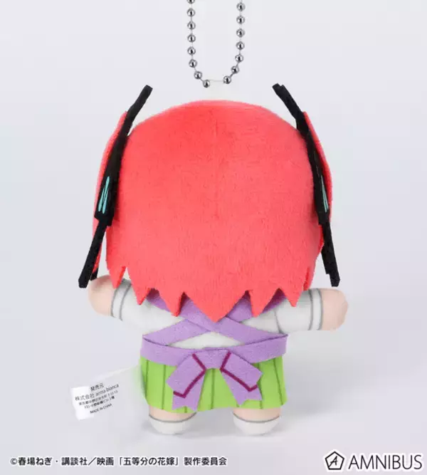 「「五等分の花嫁」二乃、三玖、四葉たちが制服エプロン姿に♪“ちょこんと”キュートな立体マスコットで登場」の画像