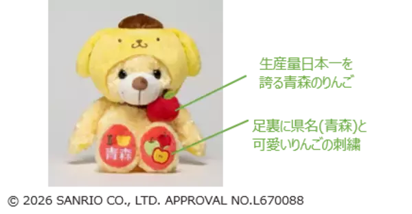 「「サンリオ」ポムポムプリンやシナモンたちが“ご当地ベア”とコラボ！東北限定ぬいぐるみが登場」の画像