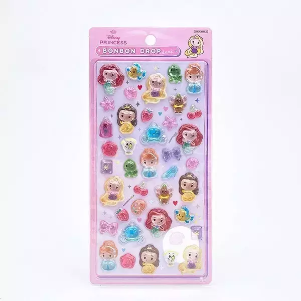 ボンボンドロップシールの抽選販売が実施！「ディズニー」プリンセスやスティッチがラインナップ【2月18日18時まで】