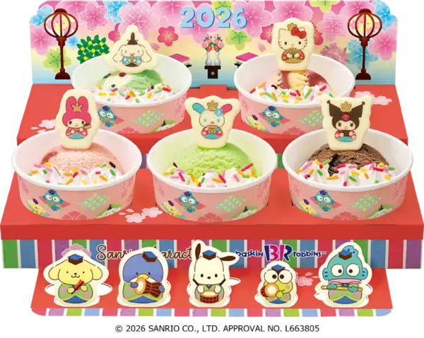 「サンリオ」×サーティーワンがコラボ☆ “ひなだんかざり”が可愛すぎる♪シナモン＆ウサハナが初登場で大注目