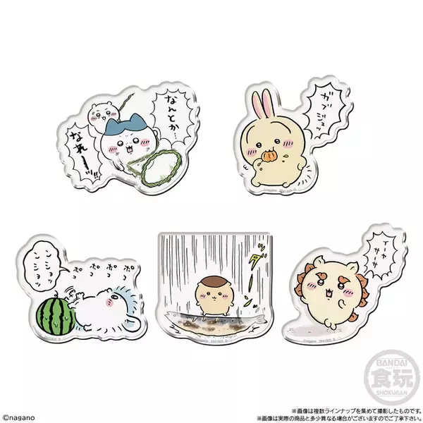 ちいかわ＆ハチワレの“なんとか…なれーッ!!”や“再現性すごいよッ!!”がデザイン！3種類のレアも入ったキャラマグネット登場
