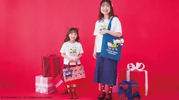 「ハローキティがファミちゃんのお誕生日をお祝い♪ ハローキティ×familiar初のコラボが実現！ オリジナルグッズ多数登場」の画像