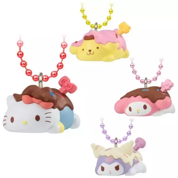「サンリオ」キティやポムポムプリンが“ぽってり”かわいい♪ とろ～りデザインの「もちマロチョコチャーム」登場