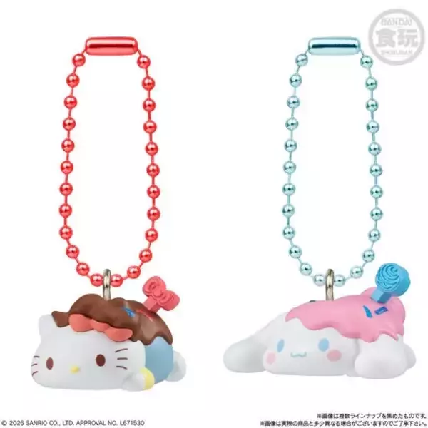 「「サンリオ」キティやポムポムプリンが“ぽってり”かわいい♪ とろ～りデザインの「もちマロチョコチャーム」登場」の画像