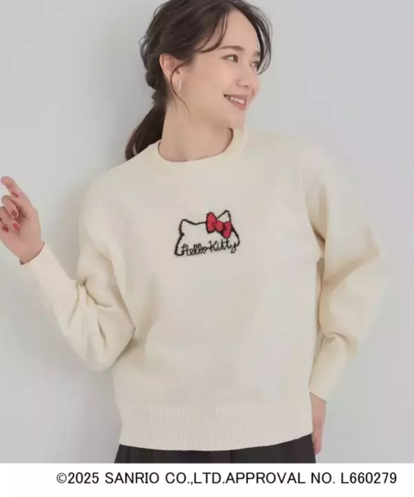 「冬にぴったり♪ふわふわカワイイ～「ハローキティ」ニットやファーポシェットが登場」の画像