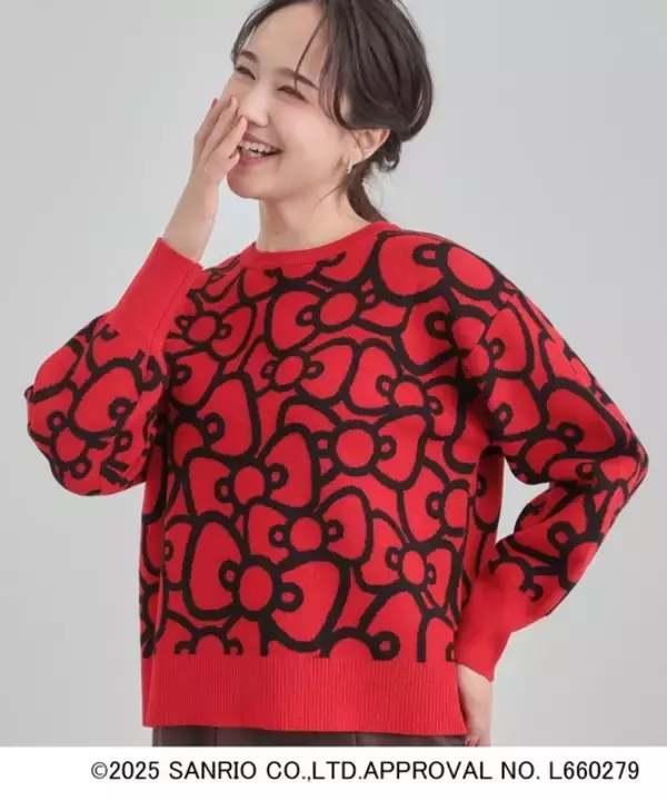 「冬にぴったり♪ふわふわカワイイ～「ハローキティ」ニットやファーポシェットが登場」の画像