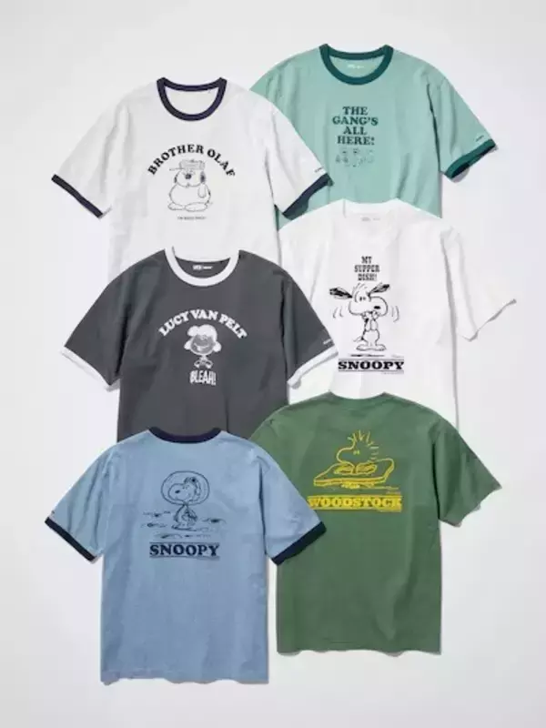 「PEANUTS×ユニクロ」かわいすぎて全種類ほしくなる…！ スヌーピーやウッドストック、ピーナッツギャングデザインのUTが新登場♪