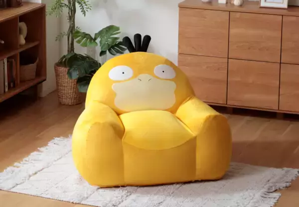 コダックがソファに!?「ポケモン」コダックをモチーフにしたビーズソファ登場！ コダック好きのコダック好きによるコダック好きのためのソファ誕生
