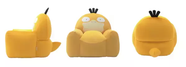 「コダックがソファに!?「ポケモン」コダックをモチーフにしたビーズソファ登場！ コダック好きのコダック好きによるコダック好きのためのソファ誕生」の画像