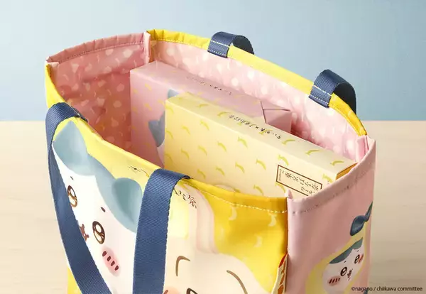 「ちいかわ、ハチワレ、うさぎがキュートなデザイン♪ 「ちいかわ」×「東京ばな奈」コラボトートバッグが5月7日より発売」の画像