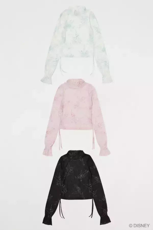 「「ディズニー」ティンカー・ベルのニット＆トップスがかわいい♪ アクセサリーにも注目！ MUSがコレクション展開」の画像