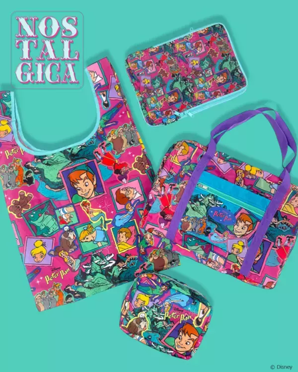 「春のレジャーに大活躍♪「ライオン・キング」「リトル・マーメイド」「ピーター・パン」のレトロでカラフルなバッグ＆ポーチが登場！」の画像