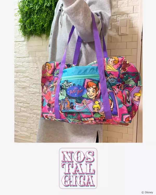 「春のレジャーに大活躍♪「ライオン・キング」「リトル・マーメイド」「ピーター・パン」のレトロでカラフルなバッグ＆ポーチが登場！」の画像