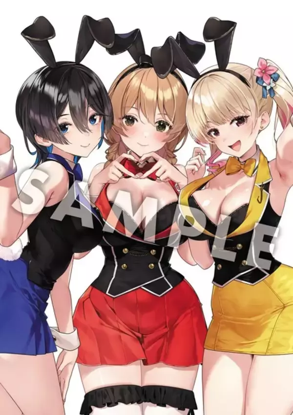 花奈＆凜＆美羽香のあんな姿やこんな姿を収録！「バニーガーデン」公式ビジュアルファンブック登場！タペストリーや缶バッジが付いたDXパックも