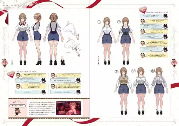 「花奈＆凜＆美羽香のあんな姿やこんな姿を収録！「バニーガーデン」公式ビジュアルファンブック登場！タペストリーや缶バッジが付いたDXパックも」の画像