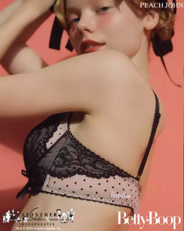 「ベティーちゃん×「PEACH JOHN」で女子気分アガる～♪ フェミニンでキュートなランジェリー＆ルームウェア」の画像