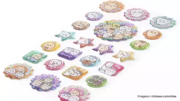 「「ちいかわ」キラキラでツヤツヤな“ぷっくりごほうびシール”や、文字練習のやる気がUPするスタンプ登場！」の画像