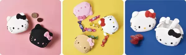 「こんがり日焼け、ブラック、ピンクなど色んなキティちゃんが集合♪ 「サンリオ」キティのちっちゃながまぐちとパスケースが新登場」の画像